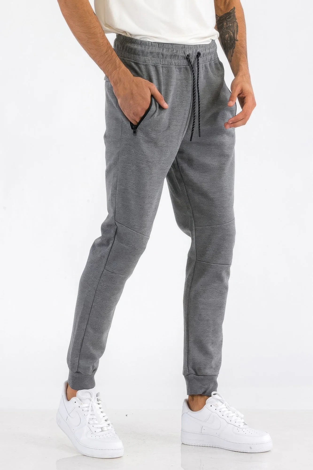 Mens Solid Heathered Jogger