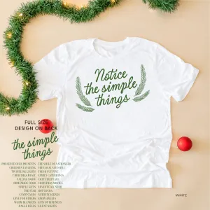 Notice The Simple Things - Simple Things List (f&b) - Child Tee