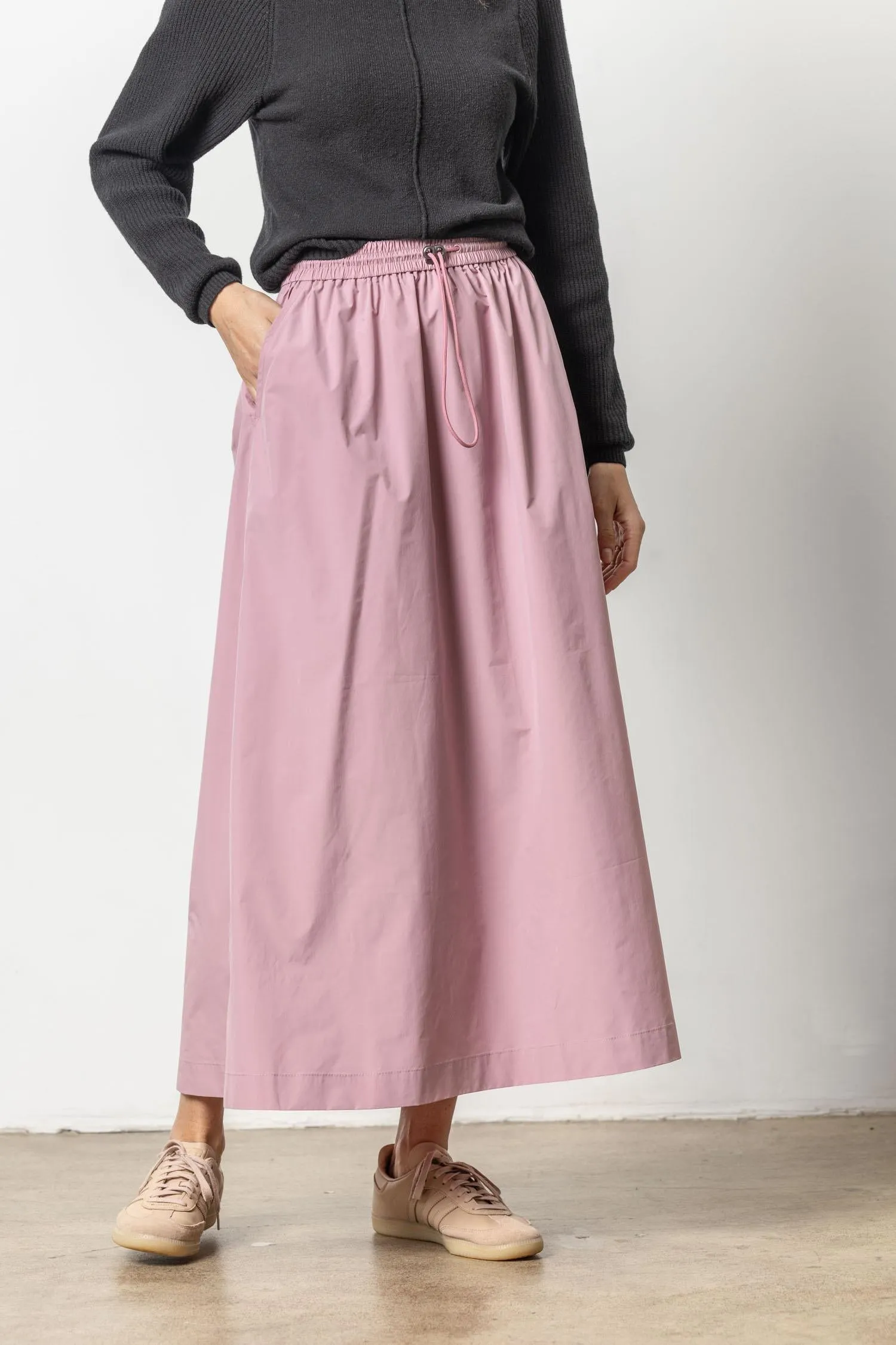 Nylon Maxi Skirt