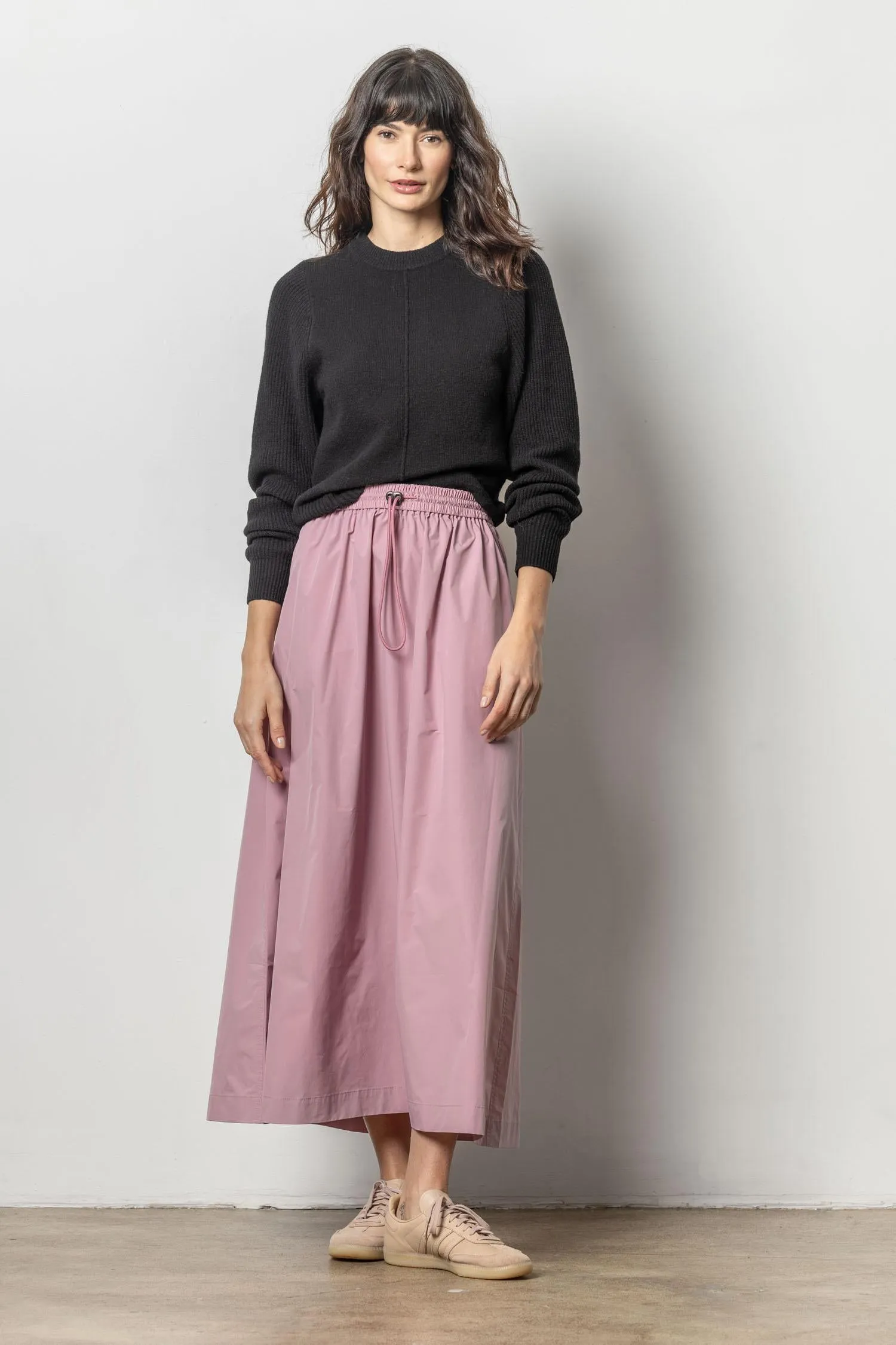 Nylon Maxi Skirt