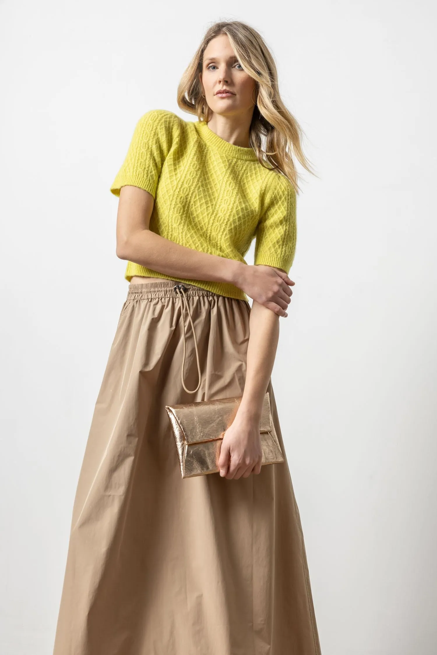 Nylon Maxi Skirt