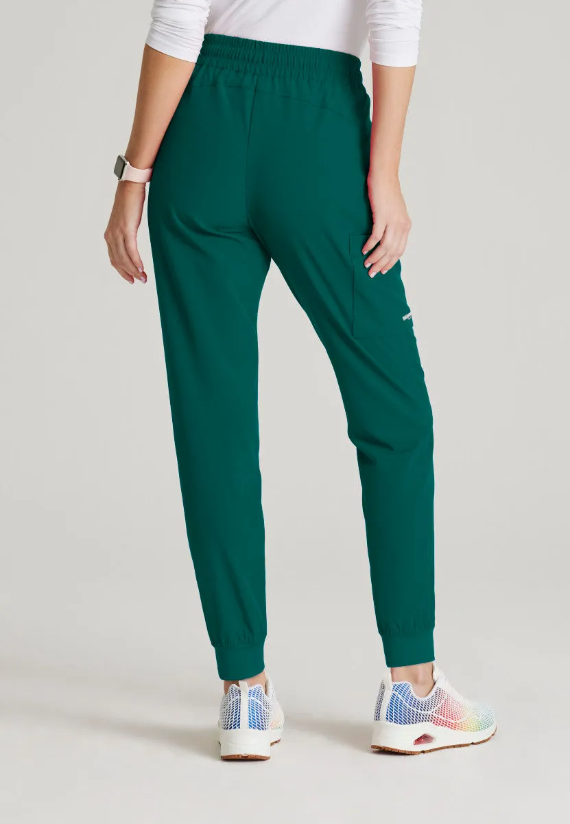 Petite Theory 4-Pocket Mid-Rise Jogger Scrub Pant