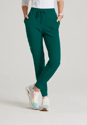 Petite Theory 4-Pocket Mid-Rise Jogger Scrub Pant