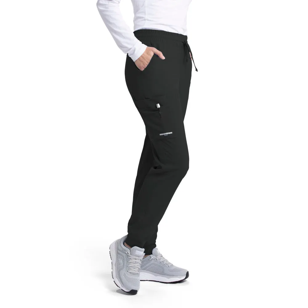 Petite Theory 4-Pocket Mid-Rise Jogger Scrub Pant