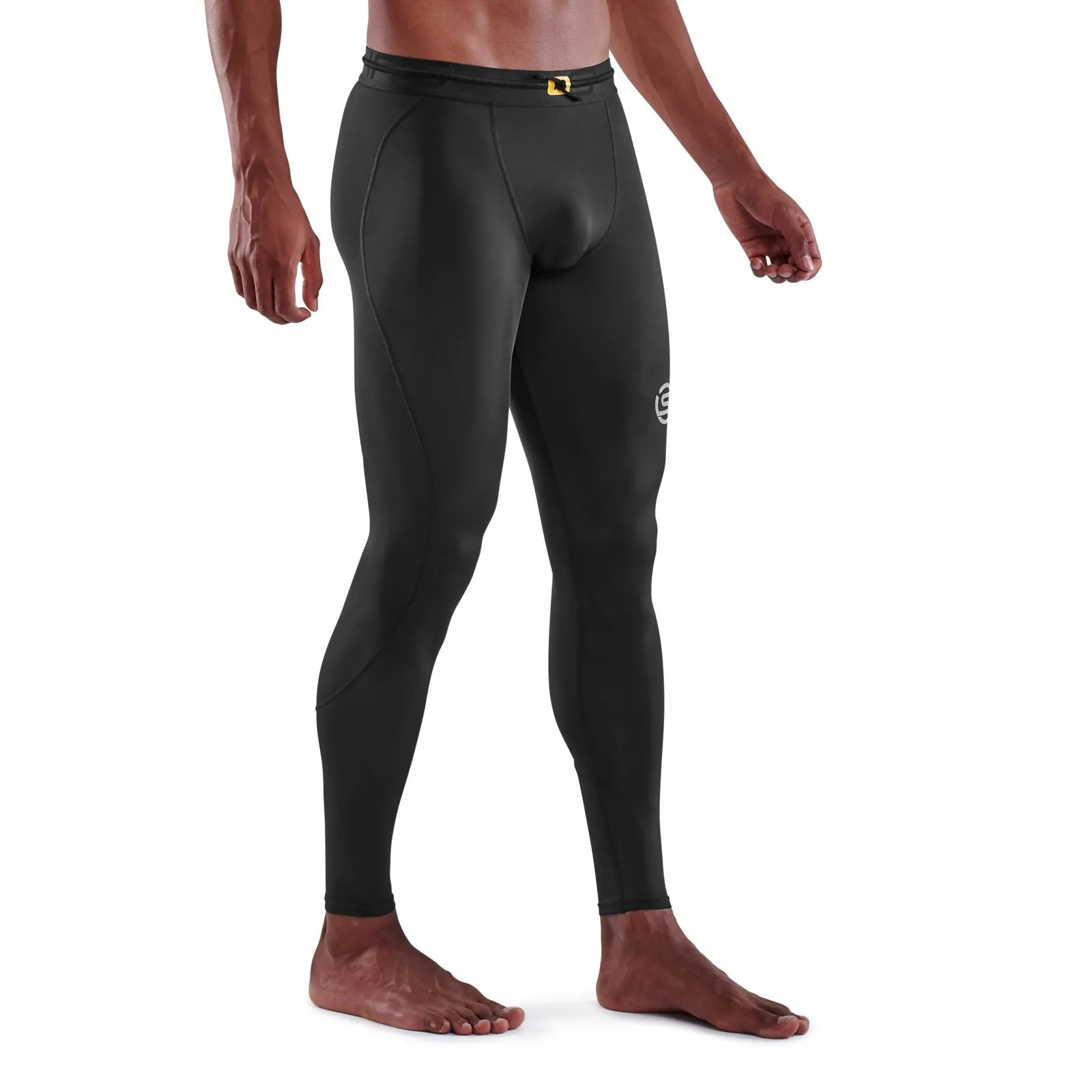 SKINS SERIES-3 MEN'S TRAVEL AND RECOVERY LONG TIGHTS BLACK