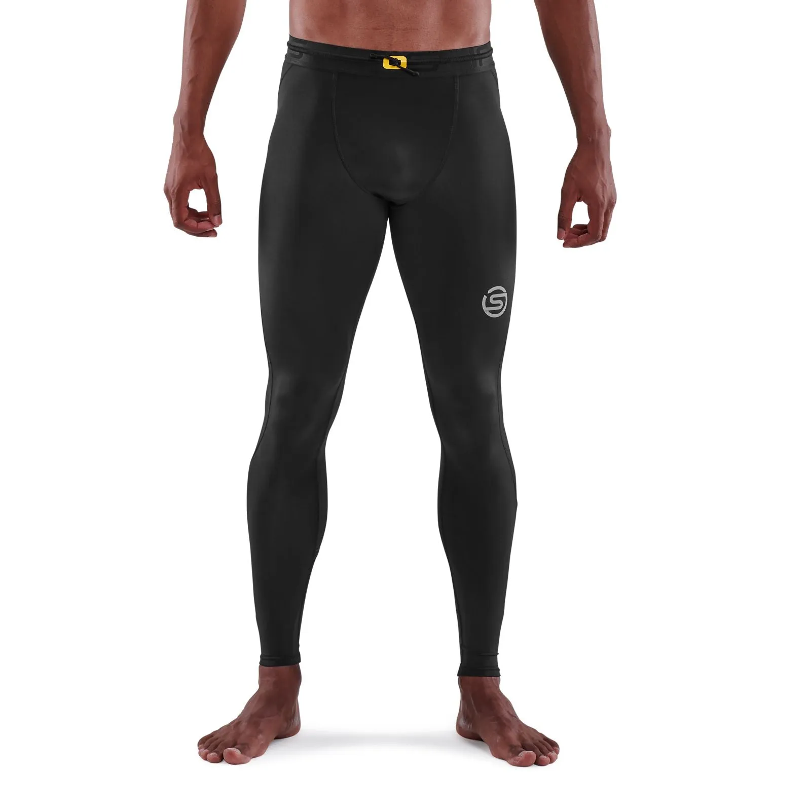 SKINS SERIES-3 MEN'S TRAVEL AND RECOVERY LONG TIGHTS BLACK