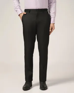 Slim Comfort B-95 Formal Black Solid Trouser - Kenva