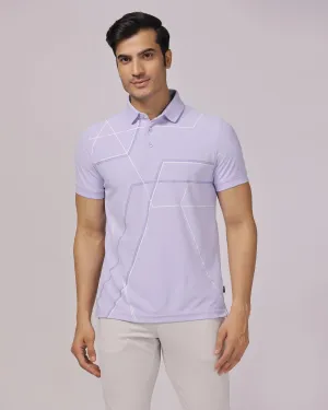 TechPro Polo Lilac Printed T-Shirt - Crocs