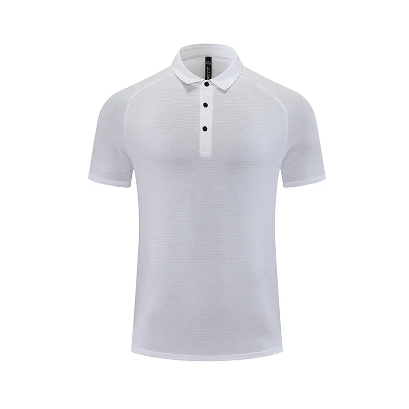 The Achilles Button Polo - White