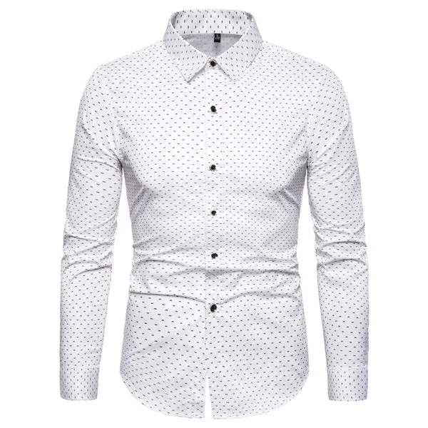 Versatile Slim Fit Men's Long Sleeves Shirt