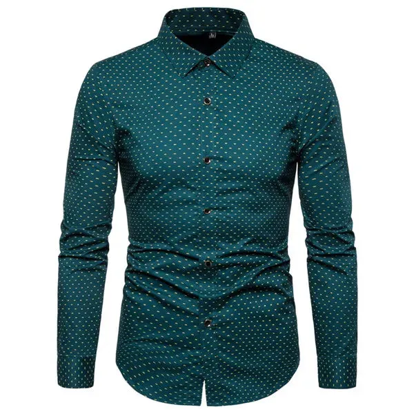 Versatile Slim Fit Men's Long Sleeves Shirt