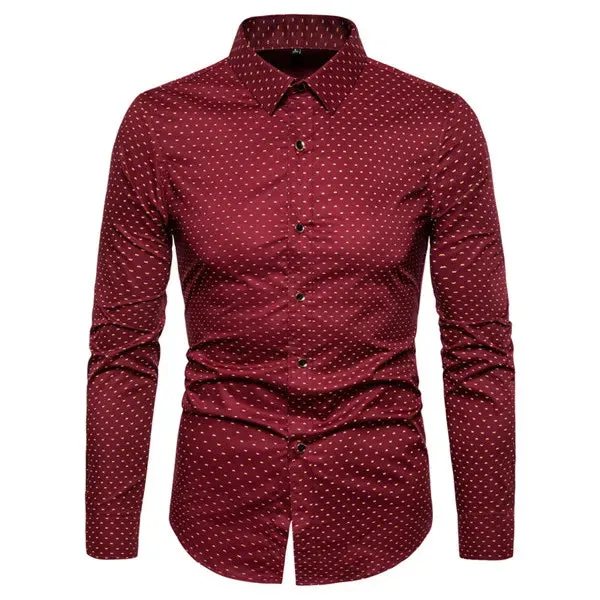 Versatile Slim Fit Men's Long Sleeves Shirt