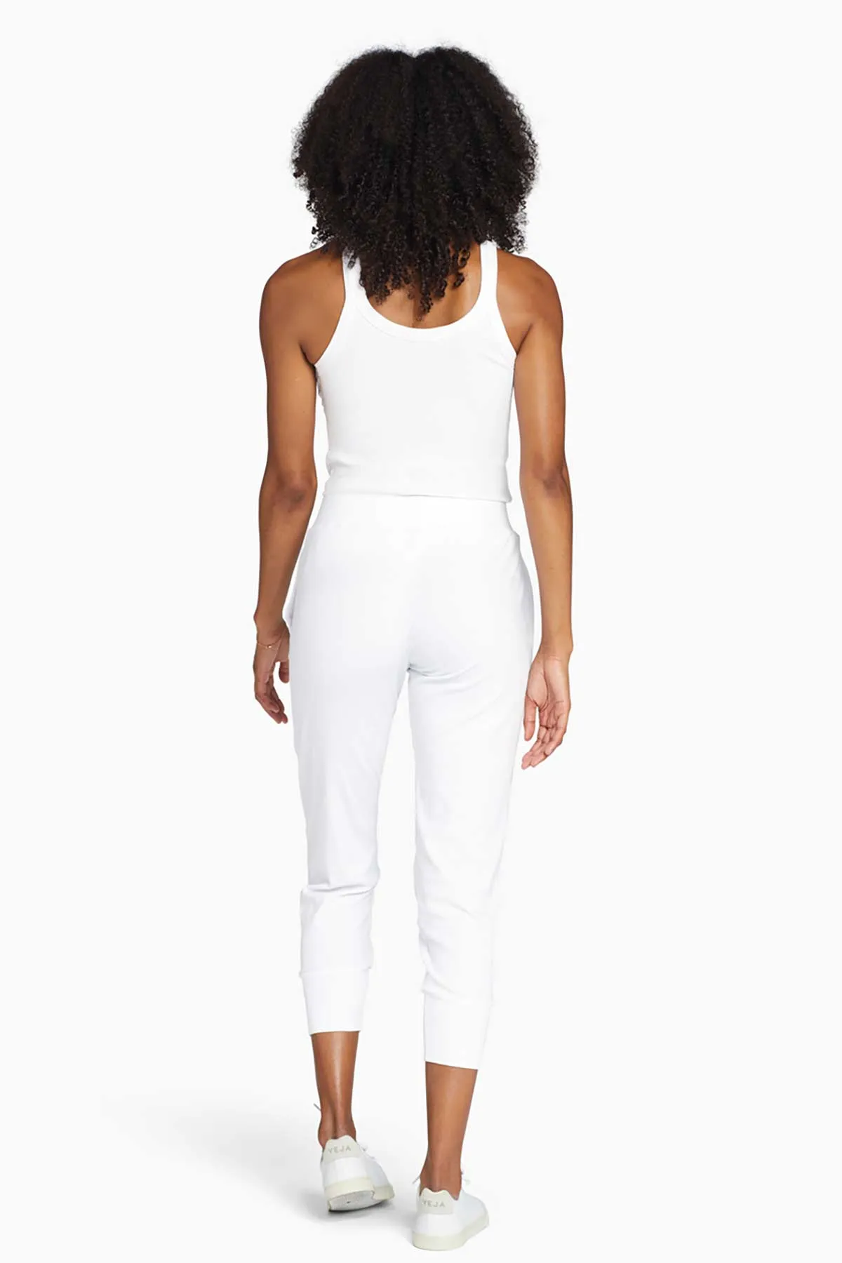 West Pant - White Organic Rib