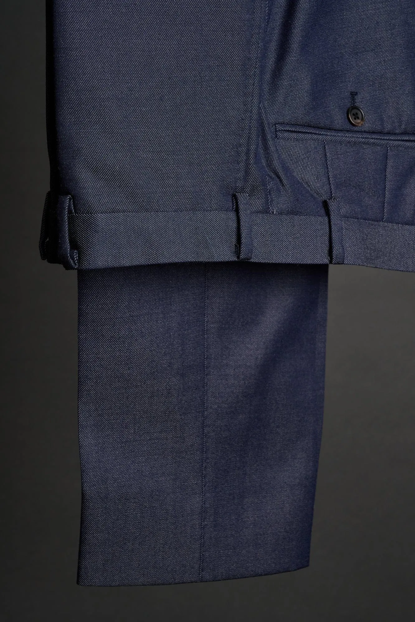 Wool Denim Twill Trouser