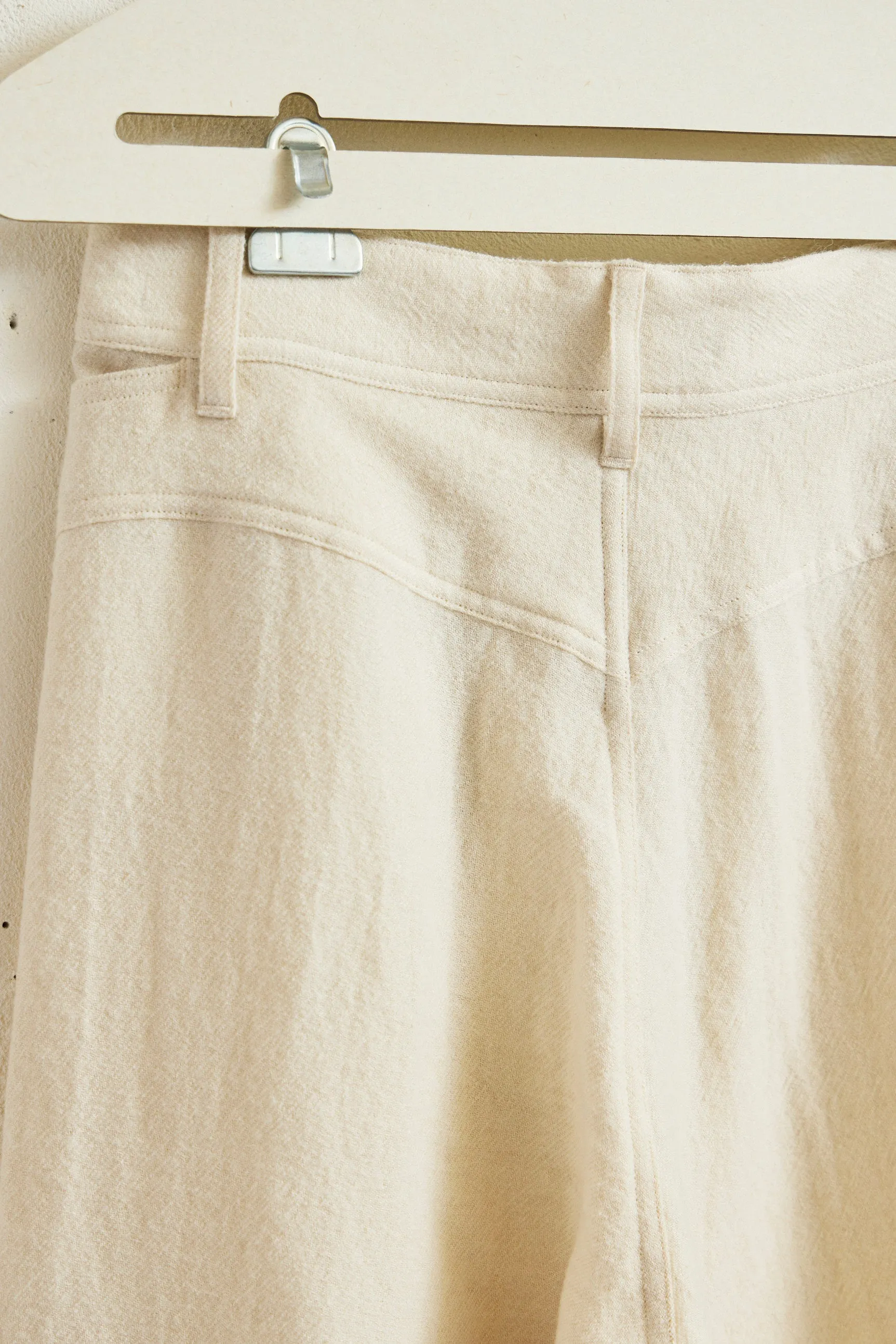 Wool Linen Wide Slacks