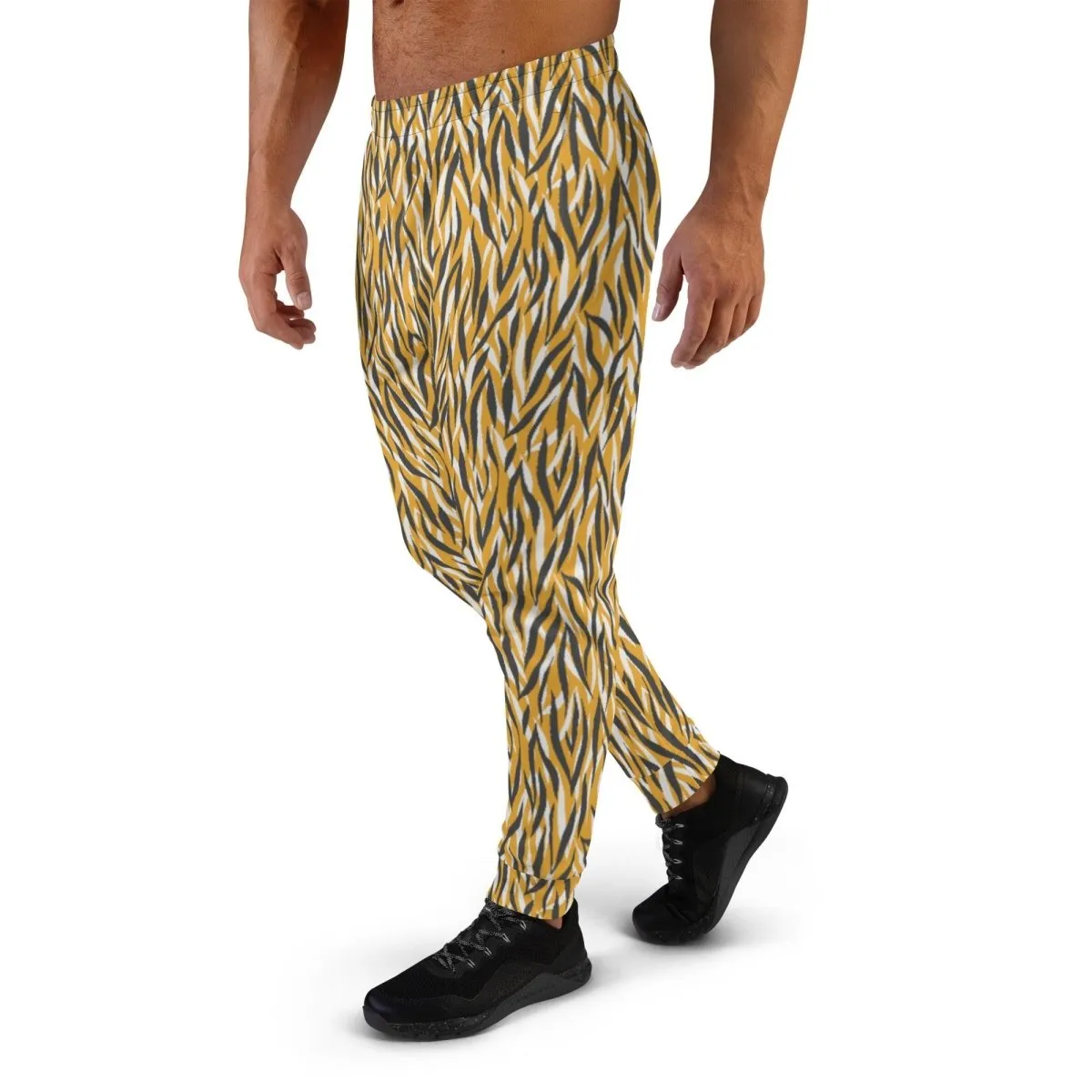 Yellow Animal Print Men's Street Joggers