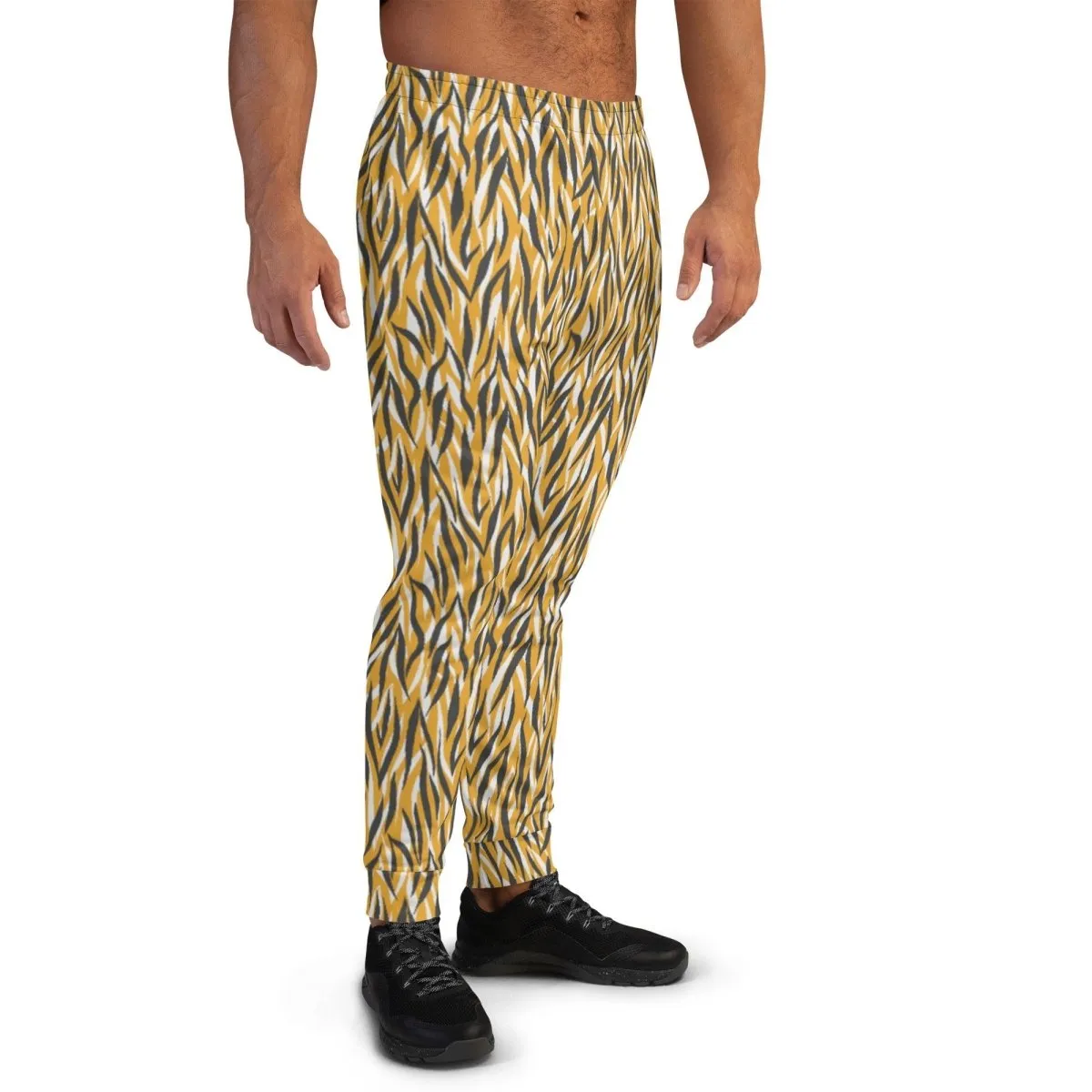 Yellow Animal Print Men's Street Joggers